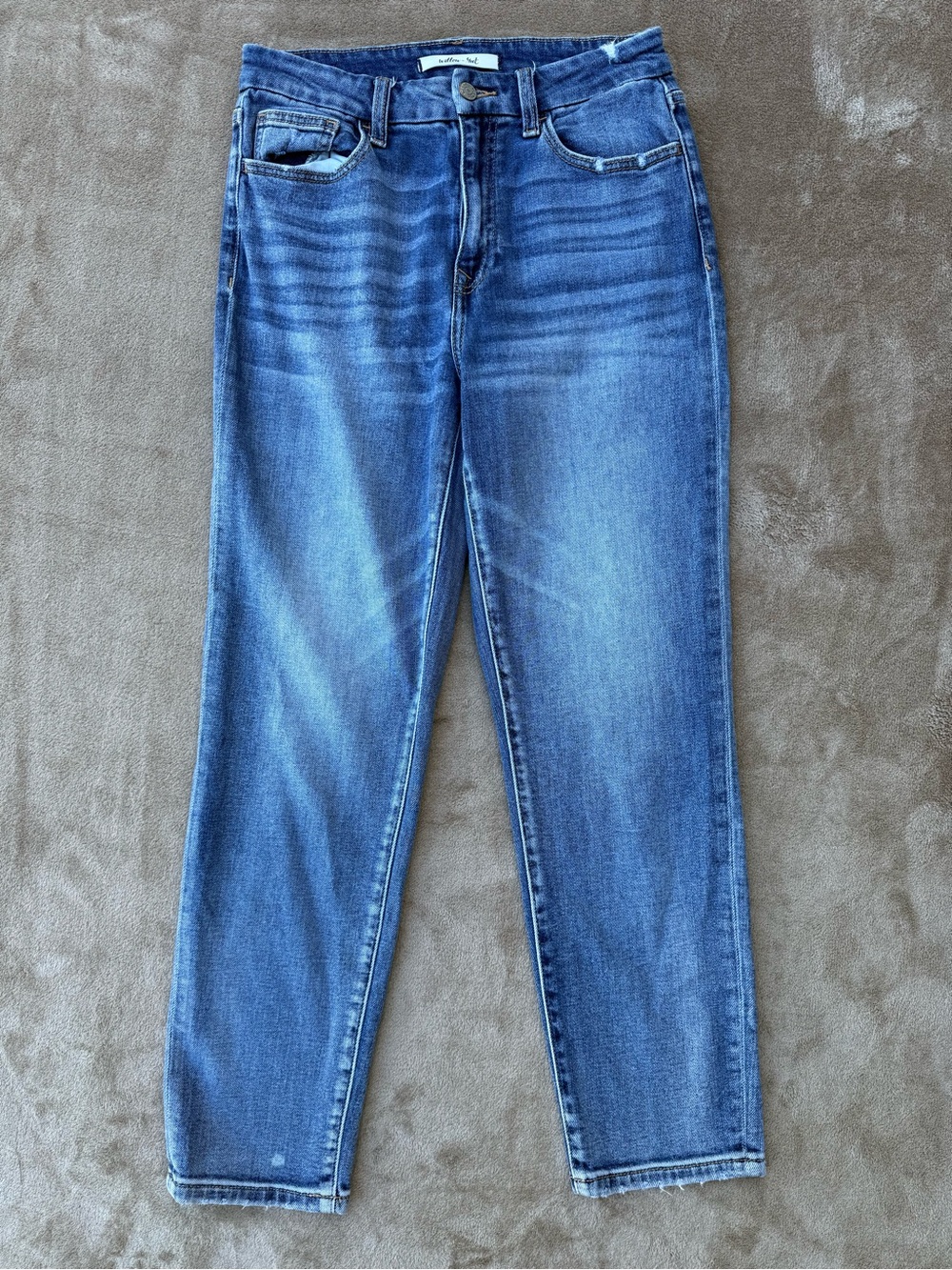 Willow & Root the mom fit high rise jeans